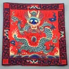 Vierkante borduurwerk Dragon Vintage Placemat Plaat Kom Eettafel Mat Chinese Stijl Satijnen Doek Tafel Plaats Mats Geïsoleerde Pad 26x26 cm