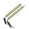 1PIC 17cm COB LED DRL Driving Daytime Running Lights Strip 12V COB LED DRL Bar Aluminum Stripes Panel Car Working Lights