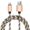 100pcs 1m 2m 3m Braided USB Charger Cable Micro V8 Cables Type C Data Line Metal Plug Charging for Samsung Note 10