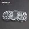 Volcanee Wholesale Newest Plastic 60mm 5 colors magnetic herb Grinders 3 Parts for dry herb Grinder