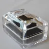 100st Smycken Förpackning Boxar Ringhållare Örhängen Display Box Acrylic Transparent Bröllop Förpackning Förvaring Box Fodral