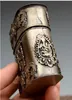 Exquisite Chinese old-style Tibetan silver Dragon Phoenix Statue Toothpick Box, Cigarettes Case