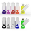 Bulk 20 pezzi USB Flash Drive girevoli da 32 GB Memory Stick Flash in metallo ad alta velocità per PC Laptop Tablet Thumb Pen Drive Storage Multicolori