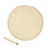 8" Wood Hand Drum Dual Head with Drum Stick Percussion Musical Educational Toy Instrument for KTV Party Kids Toddler