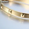 Enfashion Pyramid Spikes Bracelet Manchette Gold Color Stainless Steel Bracelet For Women Cuff Bracelets Bangles Pulseiras L18101305