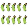 Gratis frakt bulk 10st 32 GB Mini Swivel USB 2.0 Flash -enheter Roterande pennkörningar tumlagring för PC MacBook USB Memory Stick Färgglad