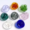 DHL Colored Glass Bottle Carb Cap Dome For Less 34mm Quartz Banger Nail 2mm 3mm 4mm Thick Enail Domeless Nails