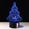 Novità luci notturne Christmas Father Acrilico 3D Night Illusion Nightlight USB Touch Lampada da comodino creativa per dormire Lampada da notte a LED