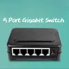 Märke 5 Port Gigabit Ethernet Switch Billigaste nätverksomkopplare 10 100 1000Mbps US EU Plug Switch LAN COMBO270W