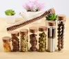 15~120ml Cork Stopper Glass Vial Jars Transparent Bung Test Tube Bottle Crafts DIY Seed Specimen Bottle