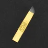 100pcs 12 pin PCD microblading aghi per penna ricamo trucco permanente sopracciglio tatuaggio forniture macchina testa inclinata lame oro