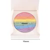 Märke Blush Makeup Highlighter Face Powder Colorete Women Beauty Make Up Rainbow Highlighter Blush Powder Gratis frakt