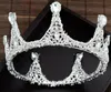 Headpieces European and American luxurious retro cake crown Queen's silver crowned crown bride