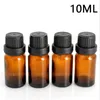 960 stcs/perceel 10 ml Amber Glass Flessen Groothandel Glassdruppeldlessen 10 ml met Euro -druppelaar voor etherische olie aromatherapie Cosmetische container