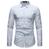 Chemise à manches longues pour hommes Slim Fit