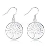 Daily Deals 925 Silver living Tree of life Pendant Necklace Fit 18inch O Chain or earrings Bracelet Anklet for Women Girl Wholesale