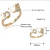 Love English letter rings for women couple gift female fashion simple micro-set ring accessories retail wholesale