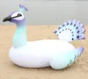 Bebek yetişkin yüzme halka su sporları şişme sal salon için şişirilebilir yüzen hayvan eğlence tavus ada havuz tavus şilte oyuncak
