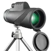 40X60 احادي العين قوية مناظير للرؤية الليلية HD بريزم يده تلسكوب في الهواء الطلق المهنية سفر الصيد مناظير