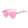 Summer Donne Sunless Sunglasses Occhiali da sole trasparenti Occhiali da sole Femmina Cool Candy Color UV400 Eyewear oculos de sol