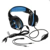 Headsets Beexcellent GM1 Gaming Headset Stereo Gaming Headphones Noise Isolation With LED Light Bass Surround Mic USB & 3.5mm Wired for PS