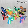 Hookahs Silicone Water Bong Glass Oil Rig Fumando Dab Bongs Bongs Waterpipes para Tubo de Erva Seco com Tigela