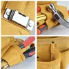 Cowhide Waist Tool Pouch Tool Belt Bag for Woodworking Electrician Carpenter Construction Hardware Screwdriver Tools275d