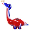 lot printing dinosaur shape smoking pipes portable Silicone tobacco smoking pipe oil rig glass bong hookah hose silicon pipes