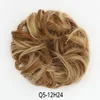 شجاعة الشعر كعكة الشعر مجعد الشعر scrunchie الامتدادات أشقر بني بني أسود مقاوم للحرارة الاصطناعية للنساء قطع الشعر 747347