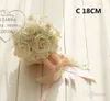 2015 nowy. Jedwab / Symulacja / sztuczny kwiat róży romantyczny, różowy ślub / bukiet ślubny (WD13005)
