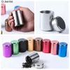 1pcs New Small Metal Aluminum Sealed Portable Travel Caddy Airtight Smell Proof Container Stash Jar LWW9027212l