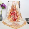 Silk scarves women's spring and winter to match the new variety scarf scarf silk satin shawl gifts 90*90