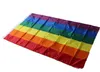 600pcs Rainbow Flag 3x5ft 90x150cm Lesbisk Gay Pride Polyester LGBT Flag Banner Polyester Rainbow Flagga för dekoration