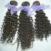 마지막 기회 Virgin Raw Peruvian Deep Wave Curly Human Hair 직조 3pcs/lot soft bundles save big