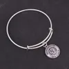 Antik silverpläterad United State Coast Guard Air Forcearmy Marine Corps Charms Bangle Expanderbar Wire Bangle Trade Assurance S2654