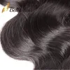 8a Brezilyalı Bakire İnsan Saç örgü atkı uzantıları Malezya Peru Hint Vücut Dalgası Dalgalı doğal siyah 4pcs/lot julienchina