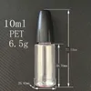 Nuove bottiglie contagocce in plastica da 10 ml con punte in metallo Bottiglia vuota con ago Contenitore in plastica PET liquido per Vapor E Juice9201554