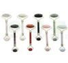 100% Natuurlijke Quartz Stone Massager Anti Aging Gezichtstherapie Wallen Behandeling Genezing Hals Afslanken Huidverzorging Tool Jade Roller