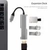 Freeshiping USB 3.1 Typ C zu 4K HD-MI HUB Typ-C-Adapter Thunderbolt 3-Konverter USB-C-Dock-Dongle-Kombination mit TF-Aufladung für MacBook Pro