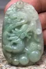 Pendentif en perles de crache de dragon en jade naturel vert huileux certifié [Grade A]