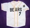 Maglie da baseball Cheap Bad News Bears Bo Peeps Movie Baseball Jersey Button Down 100% All Stitched White Alta qualità S-XXXL