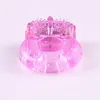 Anel de galo de silicone integral Butterfly Jelly vibração do pênis de sexo anel atrasado ejaculação prematuramente vibrador brinquedos sexuais para men6375528