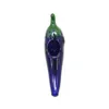 4.33 pouces nouveau drôle cornichon fumer tuyau en verre violet aubergine capiteux tabac tuyaux à main Pyrex coloré cuillère tuyaux