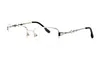 mode attitud solglasögon för män unisex buffel horn glasögon mens kvinnor sport rimless solglasögon silver guld metall ram glasögon