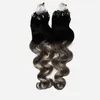 Per Strand 200g Gram Per Package Body Wave Micro Loop Ring Extensions Remy Hair Pre Bonded