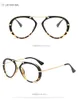 CCspace hommes aviateur lunettes cadre Vintage lunettes métal Temple lunettes de mode optique SU1122379886