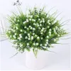 Vivid P.tenuiflora Green Grass pflanzt künstliche Blume Babysbreath Simulationsblume Hochzeitsdekoration für Zuhause, Party, Büro