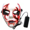 2018 New Halloween Scary Mask Cosplay Costume Costume Mask El Wire Light Up the Purge Flash Festival LED Festival Costume Luminous1445828
