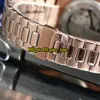 40mm Data Nautilus Quadrante nero 5711 1R-001 Orologio da uomo automatico Miyota giapponese Orologio da polso sportivo con cinturino in acciaio oro rosa 316L 316L340H