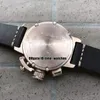Högkvalitativ vänsterhänt ny U51 U-51 Chimera Bronze 7474 Quartz Chronograph Men's Watches Leather Strap Large Dial Gents New2561